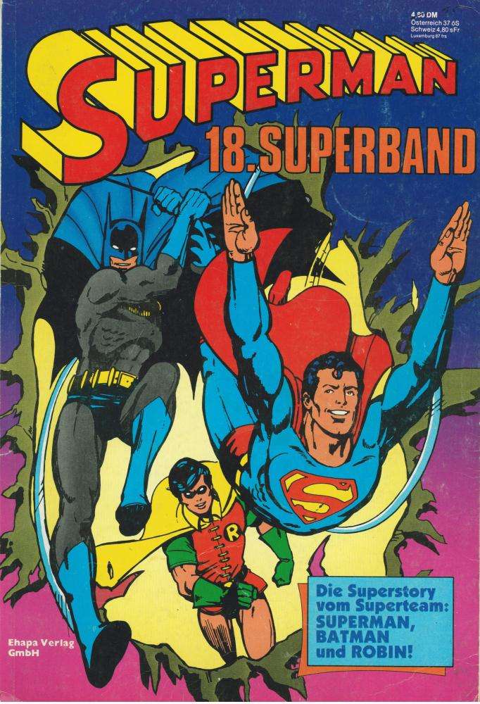 Comic Superman/Batman Ehapa (1967) N°18 - État D'Origine 0-1, Protégé Dans Sachet Et Carton