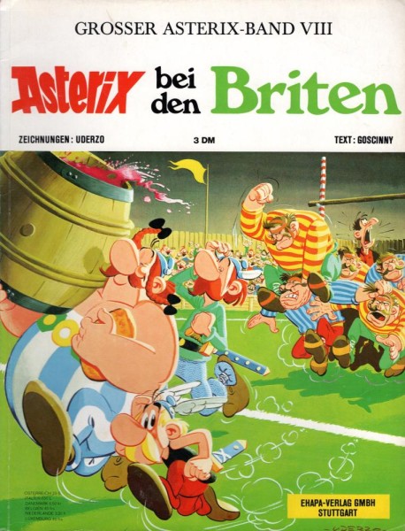 Asterix 8 (Z1-2, 1. Auflage), Ehapa