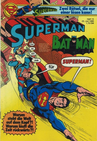 Superman 1980/ 15 (Z2, Sm), Ehapa