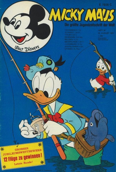 Micky Maus 1970/ 34 (Z1, Sm), Ehapa