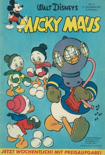 Micky Maus 1957/ 27 (Z1-2, R), Ehapa