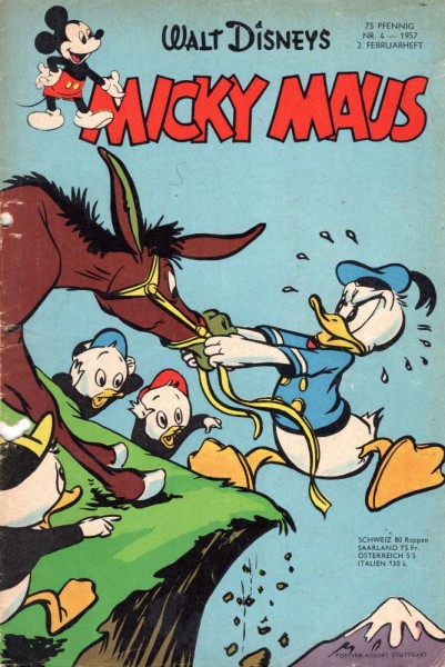 Micky Maus 1957/ 4 (Z1-2, Sm, gel.), Ehapa