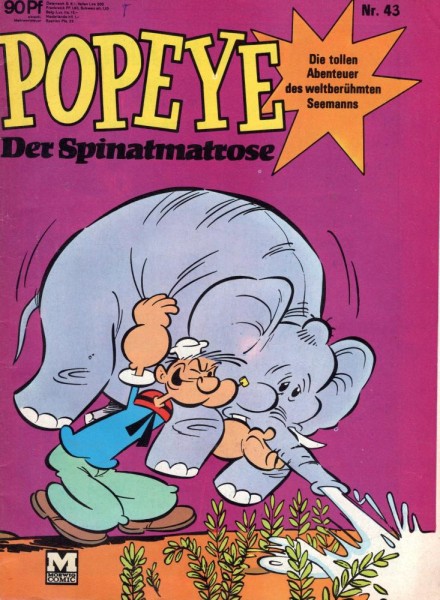 Popeye - Der Spinatmatrose 43 (Z1, Sz), Moewig