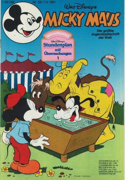 Micky Maus 1981/ 36 (Z0-1/1), Ehapa