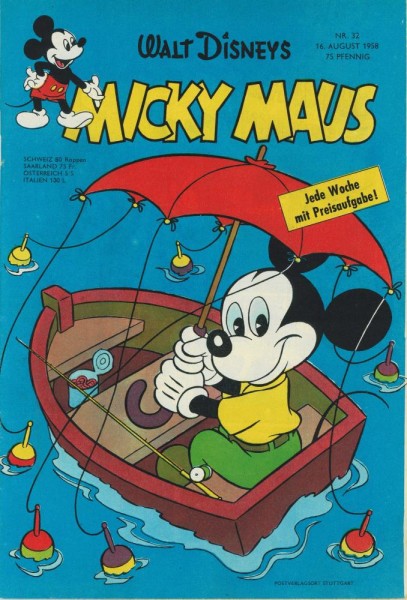 Micky Maus 1958/ 16 (Z1, R, Sm), Ehapa