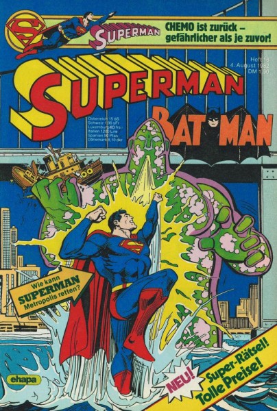 Superman 1982/ 16 (Z0), Ehapa