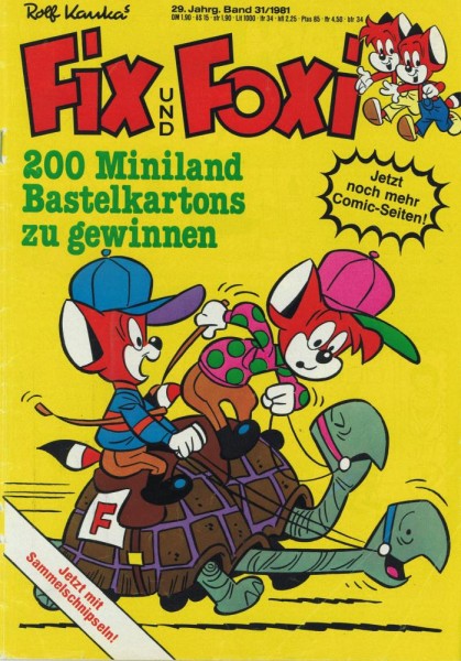 Fix und Foxi 29. Jg. 31 (Z2, Sm), Pabel