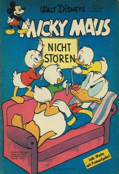 Micky Maus 1959/ 17 (Z2), Ehapa