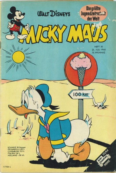 Micky Maus 1964/ 30 (Z2-3, Sm, Sz), Ehapa