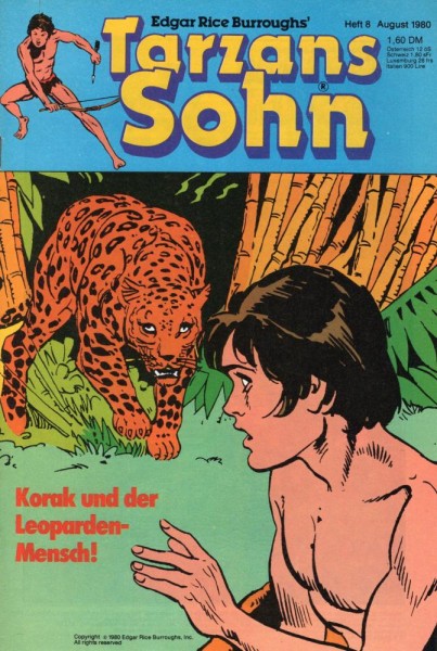Tarzans Sohn 1980/ 8 (Z0), Ehapa