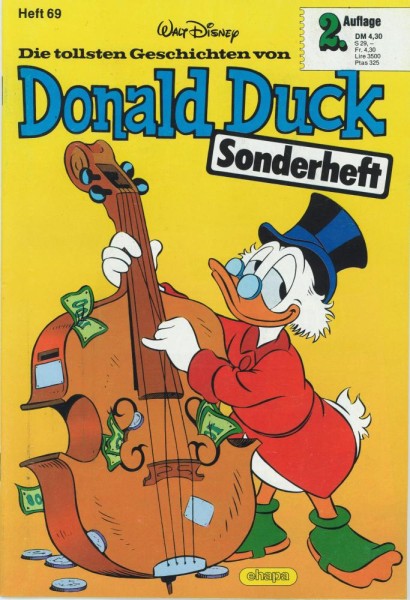 Die tollsten Geschichten von Donald Duck Sonderheft 69 (Z1, 2. Auflage), Ehapa
