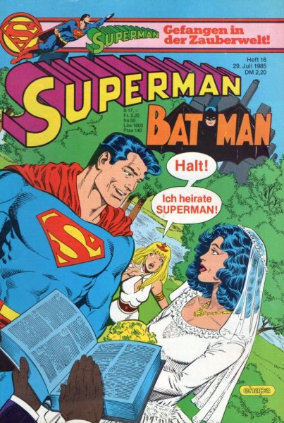 Superman 1985/ 16 (Z0), Ehapa