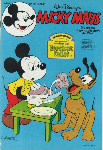 Micky Maus 1982/ 18 (Z1), Ehapa