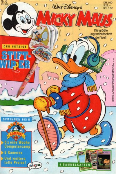 Micky Maus 1992/ 6 (Z0-1), Ehapa