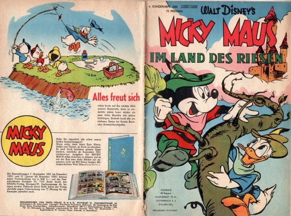 Micky Maus Sonderheft 4 (Z2), Ehapa