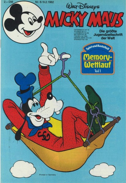 Micky Maus 1982/ 6 (Z0-1), Ehapa