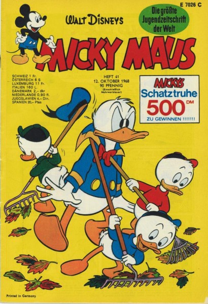 Micky Maus 1968/ 41 (Z1-2), Ehapa