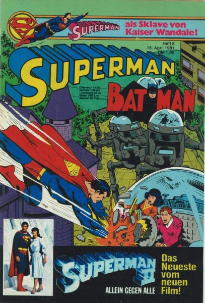 Superman 1981/ 8 (Z1-2), Ehapa