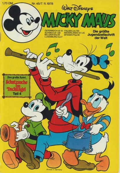 Micky Maus 1978/ 45 (Z1-2), Ehapa