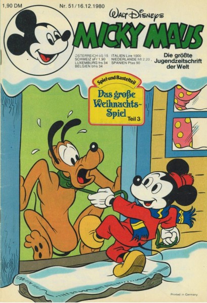 Micky Maus 1980/ 51 (Z1-2), Ehapa