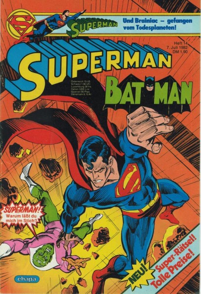 Superman 1982/ 14 (Z1), Ehapa