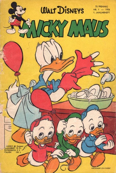 Micky Maus 1956/ 1 (Z4, gel.), Ehapa