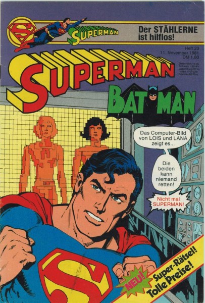 Superman 1981/ 23 (Z1), Ehapa