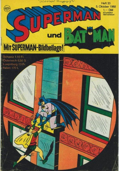 Superman 1968/ 20 (Z1-2, Sz), Ehapa