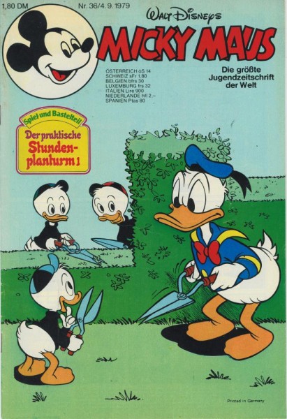 Micky Maus 1979/ 36 (Z1), Ehapa