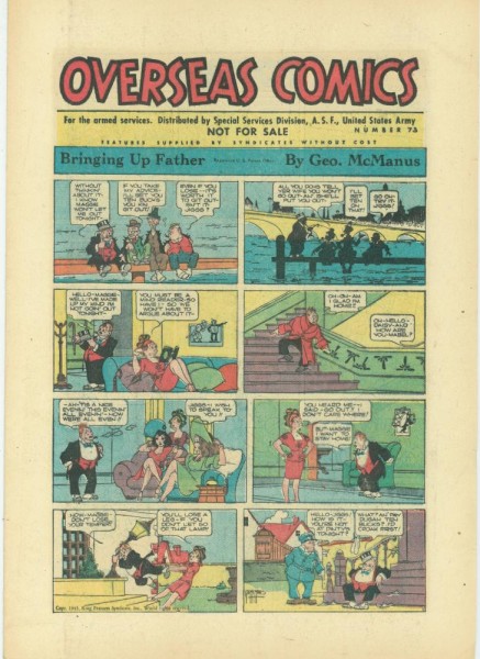 Overseas Comics 73 (Z1), A.S.F. United States Army