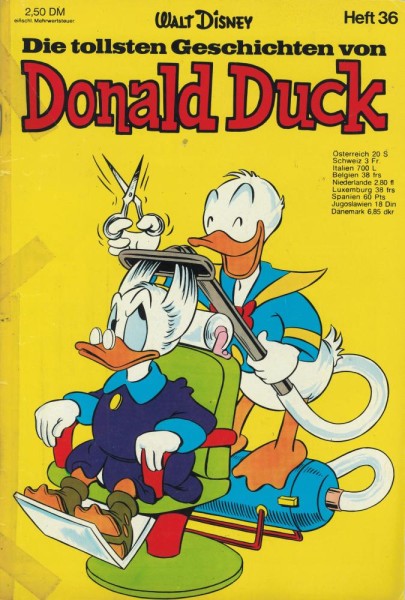 Die tollsten Geschichten von Donald Duck Sonderheft 36 (Z2), Ehapa