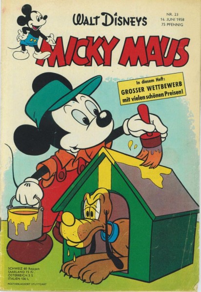 Micky Maus 1958/ 23 (Z2, Sm), Ehapa