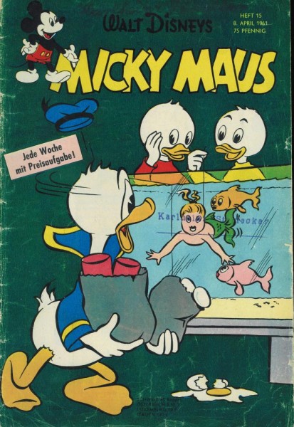 Micky Maus 1961/ 15 (Z2-3, Sm, St, Sz), Ehapa