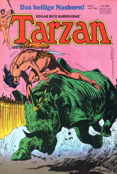 Tarzan, Der Neue 1981/ 7 (Z0), Ehapa
