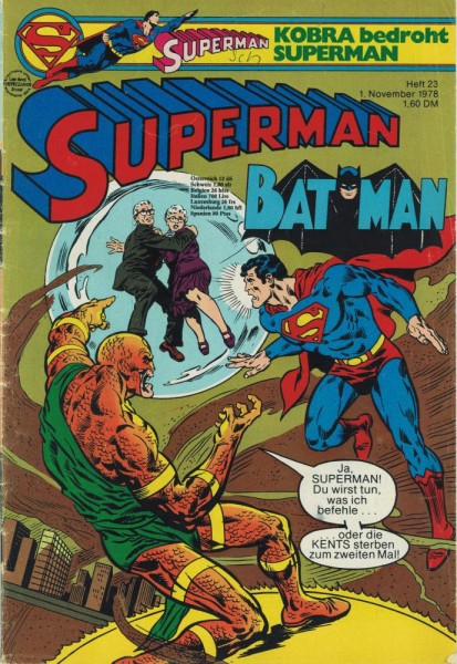 Superman 1978/ 23 (Z1-2, Sz), Ehapa