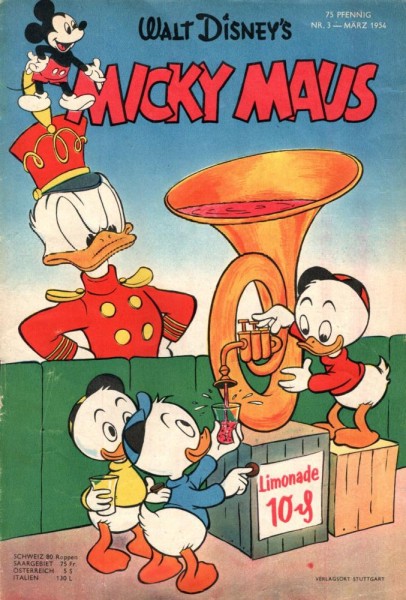 Micky Maus 1954/ 3 (Z1-2), Ehapa