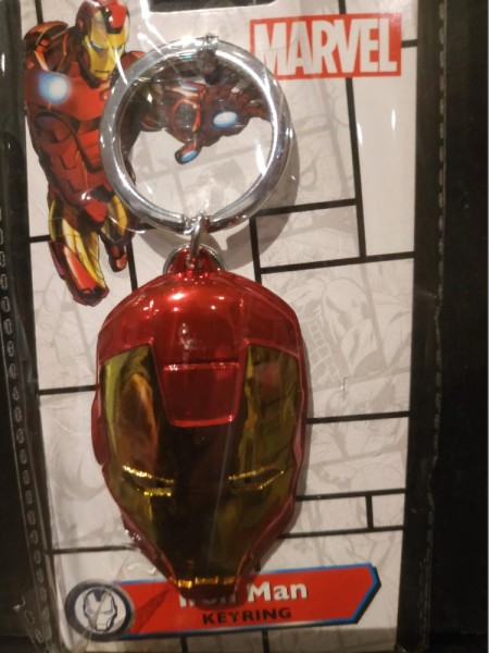Marvel Schlüsselanhänger Motiv 13: Iron Man Maske Farbig