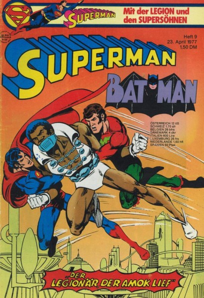 Superman 1977/ 9 (Z1, Sm), Ehapa