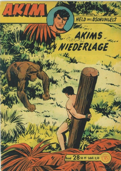 Akim - Held des Dschungels 28 (Z1-, Sz), Lehning