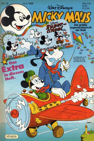 Micky Maus 1986/ 16 (Z0-1), Ehapa