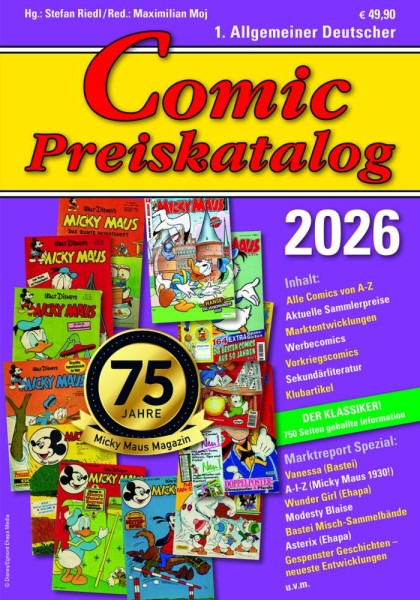 Comic Preiskatalog 2026 HC, SR Verlag