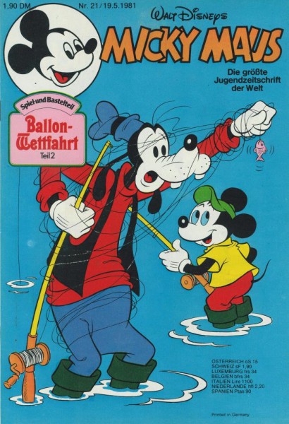 Micky Maus 1981/ 21 (Z0-1), Ehapa