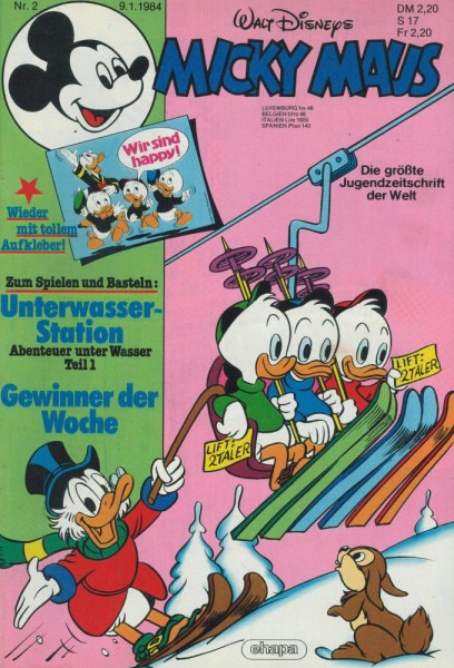 Micky Maus 1984/ 2 (Z1), Ehapa