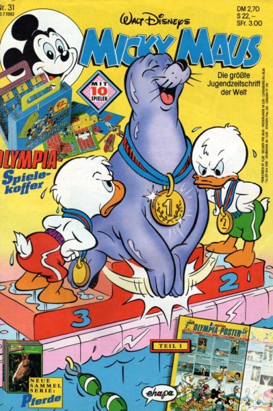 Micky Maus 1992/ 31 (Z0-1), Ehapa