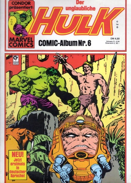 Der unglaubliche Hulk - Comic-Album 6 (Z1-2), Condor